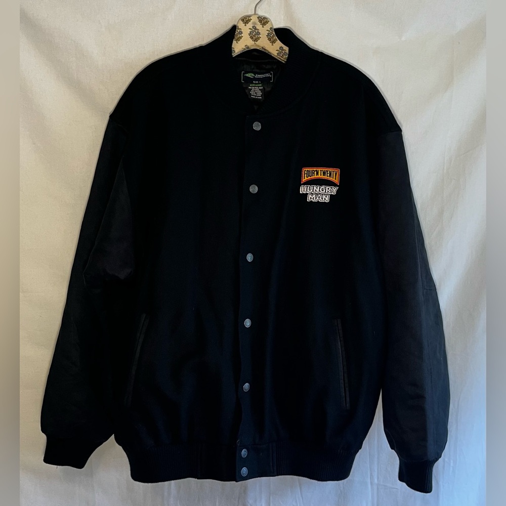 HUNGRY MAN Four’n Twenty Black Bomber Jacket